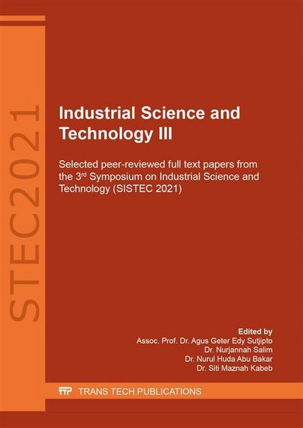 Produktbild: Industrial Science and Technology III