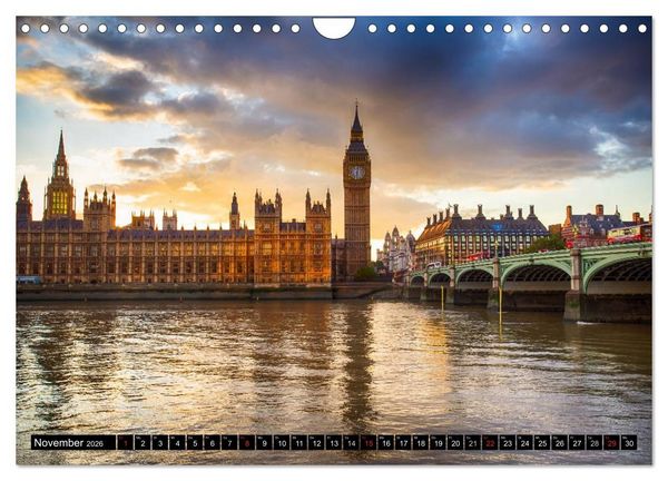 Produktbild: Wundervolles London (Wandkalender 2026 DIN A4 quer), CALVENDO Monatskalender