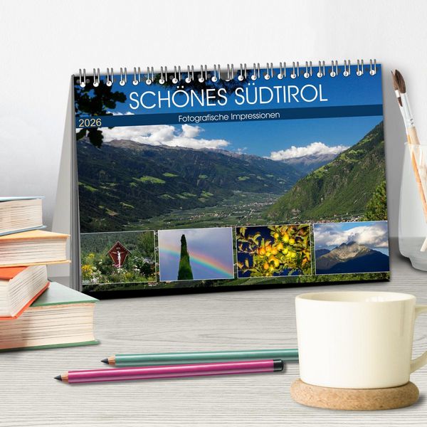 Produktbild: Sch&ouml;nes S&uuml;dtirol (Tischkalender 2026 DIN A5 quer), CALVENDO Monatskalender