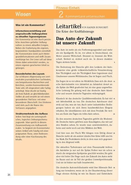 Texte analysieren und verfassen – Klasse 8-10 – Deutsch