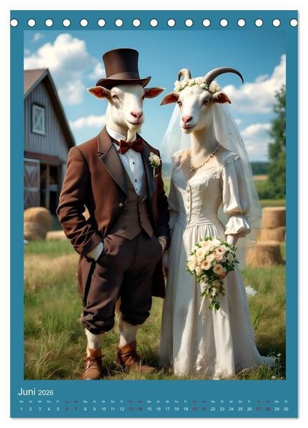 Produktbild: Nicht nur ein Vogel wollte Hochzeit halten (Tischkalender 2026 DIN A5 hoch), CALVENDO Monatskalender