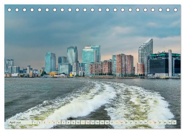 Produktbild: B&uuml;hne frei f&uuml;r London und die Themse (Tischkalender 2026 DIN A5 quer), CALVENDO Monatskalender