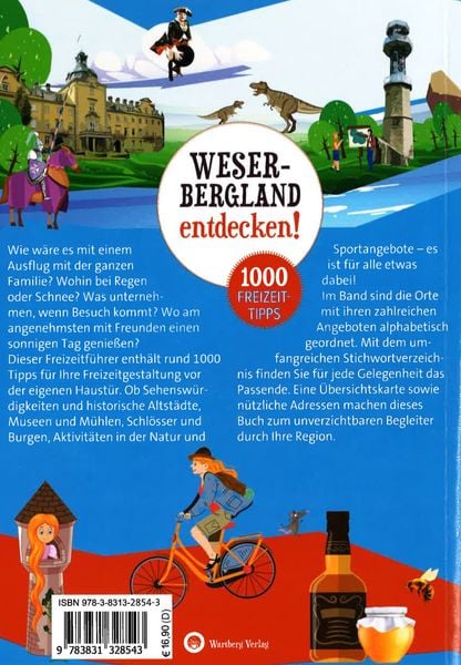 Produktbild: Weserbergland entdecken! 1000 Freizeittipps : Natur, Kultur, Sport, Spa&szlig;