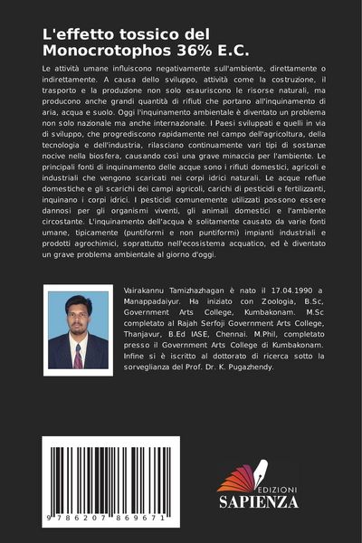 Produktbild: L'effetto tossico del Monocrotophos 36% E.C.