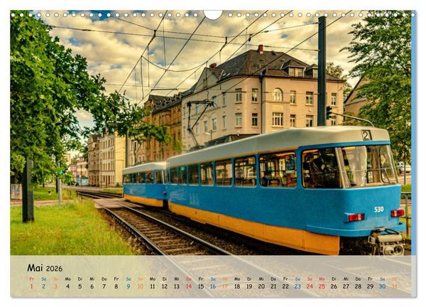 Produktbild: Nahverkehr in Chemnitz (Wandkalender 2026 DIN A3 quer), CALVENDO Monatskalender