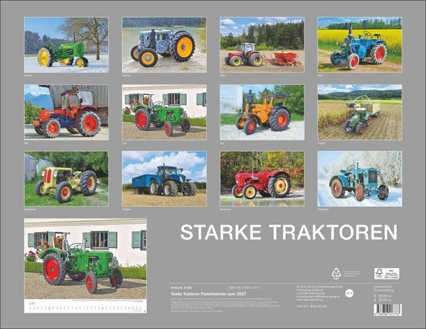 Produktbild: Starke Traktoren Posterkalender 2027