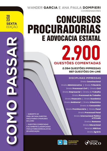Produktbild: Como Passar em Concursos de Procuradorias e Advocacia Estatal