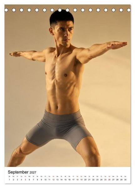 Produktbild: Yoga f&uuml;r Helden (Tischkalender 2027 DIN A5 hoch), CALVENDO Monatskalender