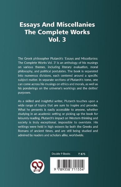 Produktbild: Essays And Miscellanies The Complete Works Vol 3