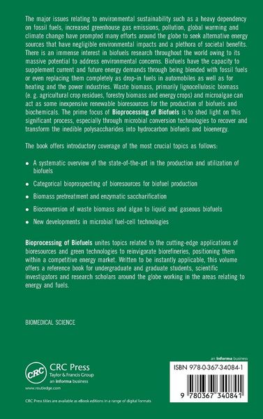 Produktbild: Bioprocessing of Biofuels