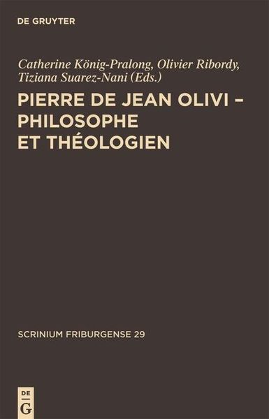 Produktbild: Pierre de Jean Olivi - Philosophe et th&eacute;ologien