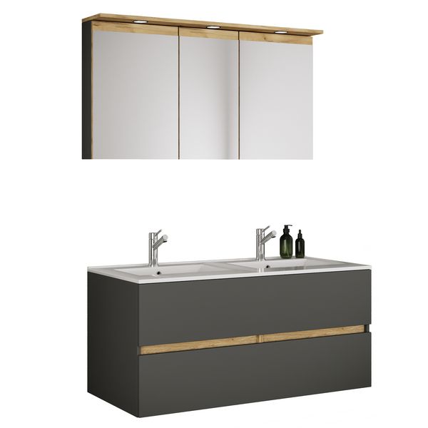 Produktbild: 3 tlg. Badm&ouml;bel-Set mit Waschbecken Cosila-I 111cm