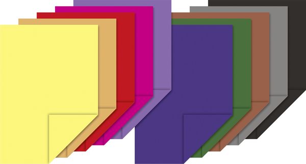 Produktbild: Heyda Fotokartonblock A4 300g, 10 Blatt farbig sortiert