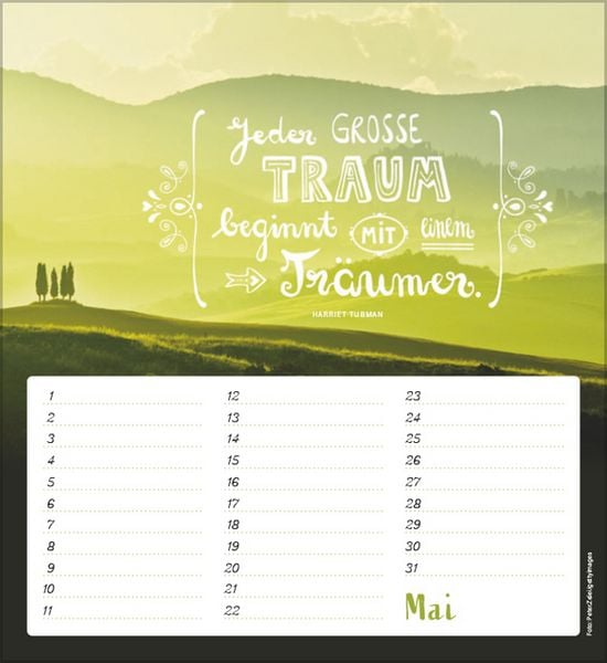 Produktbild: Geburtstagskalender Im herzen barfu&szlig;
