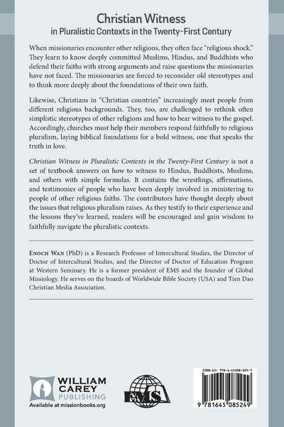Produktbild: Christian Witness in Pluralistic Contexts in the Twenty-First Century
