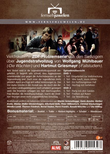 Produktbild: Block 7 - Jugendliche im Strafvollzug - Die komplette Serie (Teil 1-7) (Fernsehjuwelen) [2 DVDs]