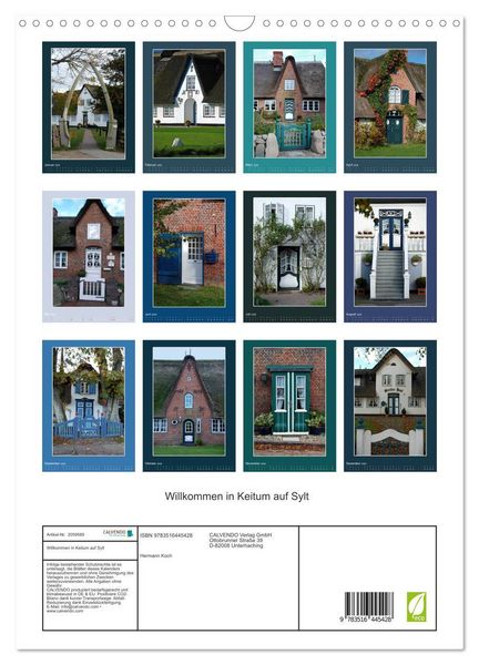 Produktbild: Willkommen in Keitum auf Sylt (Wandkalender 2026 DIN A3 hoch), CALVENDO Monatskalender