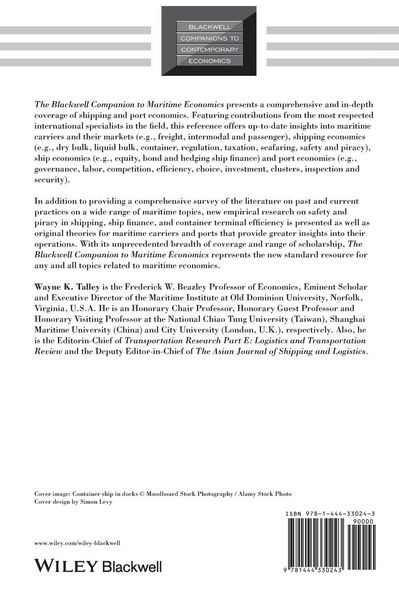 Produktbild: The Blackwell Companion to Maritime Economics