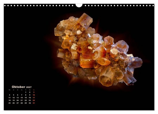 Produktbild: MINERALIEN designed by nature (Wandkalender 2027 DIN A3 quer), CALVENDO Monatskalender