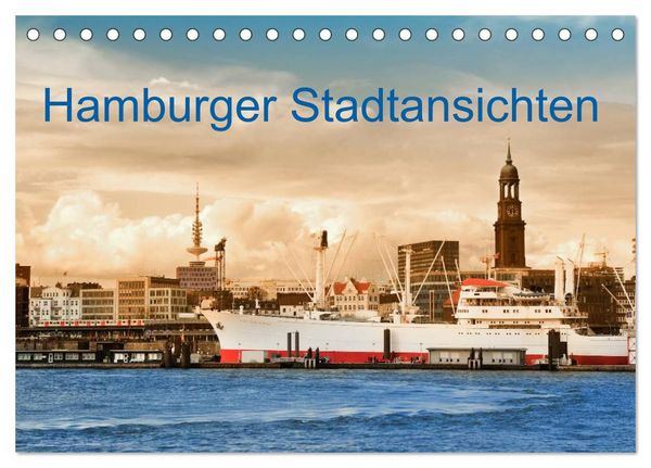 Produktbild: Hamburger Stadtansichten (Tischkalender 2026 DIN A5 quer), CALVENDO Monatskalender