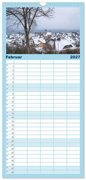 Produktbild: Familienplaner 2027 - Allensbach am Bodensee mit 5 Spalten (Wandkalender, 21 x 45 cm) CALVENDO