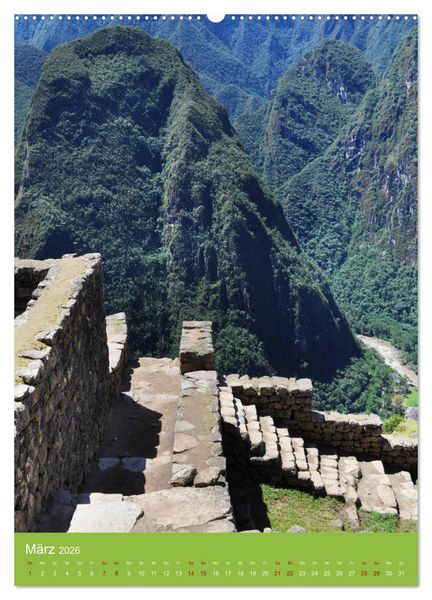 Produktbild: Erlebe mit mir Machu Picchu (hochwertiger Premium Wandkalender 2026 DIN A2 hoch), Kunstdruck in Hochglanz