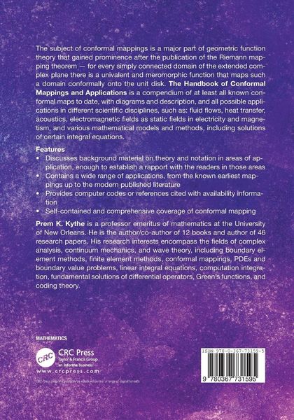 Produktbild: Handbook of Conformal Mappings and Applications