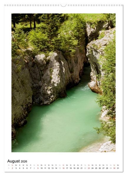 Produktbild: Soca - Sloweniens Smaragdfluss (hochwertiger Premium Wandkalender 2026 DIN A2 hoch), Kunstdruck in Hochglanz