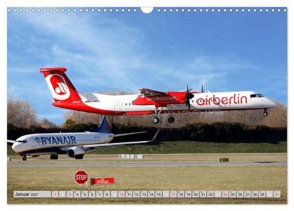 Produktbild: Flugzeuge - Starts und Landeanfl&uuml;ge (Wandkalender 2027 DIN A3 quer), CALVENDO Monatskalender