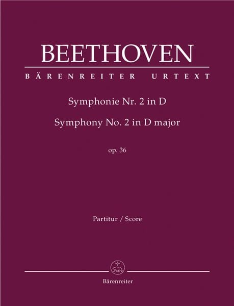 Produktbild: Symphonie Nr. 2 D-Dur op. 36, Partitur