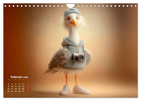 Produktbild: M&ouml;wen on Tour (Wandkalender 2026 DIN A4 quer), CALVENDO Monatskalender