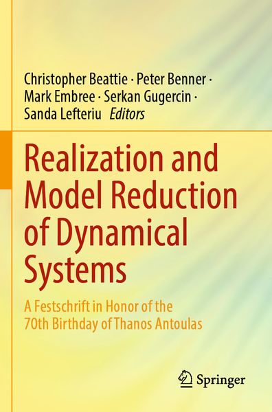 Produktbild: Realization and Model Reduction of Dynamical Systems
