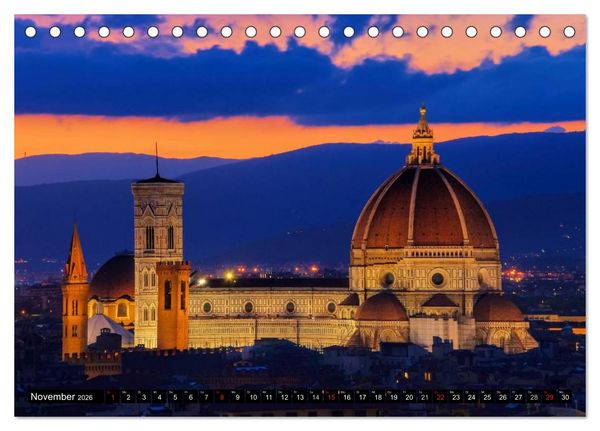 Produktbild: Kirchen in Italien (Tischkalender 2026 DIN A5 quer), CALVENDO Monatskalender