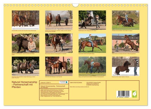 Produktbild: Natural Horsemanship - Partnerschaft mit Pferden (Wandkalender 2026 DIN A3 quer), CALVENDO Monatskalender