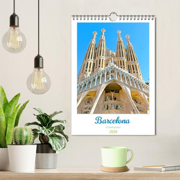 Produktbild: Barcelona - Urlaubsplaner (Wandkalender 2026 DIN A4 hoch), CALVENDO Monatskalender