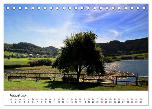 Produktbild: Sehenswertes in der Eifel - Die sch&ouml;nsten Maare (Tischkalender 2026 DIN A5 quer), CALVENDO Monatskalender