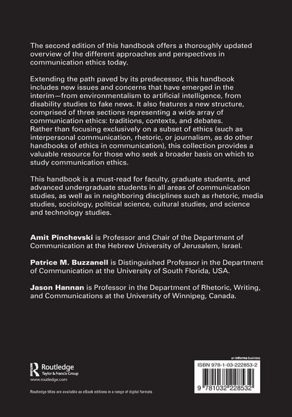 Produktbild: The Handbook of Communication Ethics