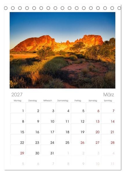 Produktbild: Tischplaner 2027 - Roadtrip durchs Outback - Australiens wilde Seele (A5 Tischkalender zum Aufstellen) CALVENDO