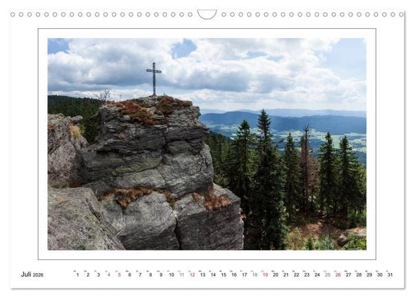 Produktbild: Unterwegs im Bayerischen Wald (Wandkalender 2026 DIN A3 quer), CALVENDO Monatskalender