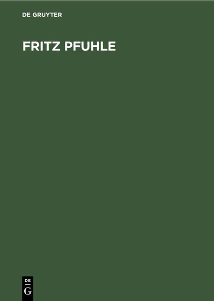 Produktbild: Fritz Pfuhle