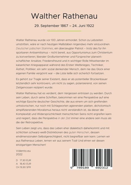 Produktbild: Walther Rathenau