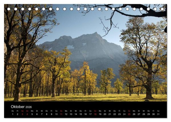 Produktbild: Berge, T&auml;ler & Seen (Tischkalender 2026 DIN A5 quer), CALVENDO Monatskalender