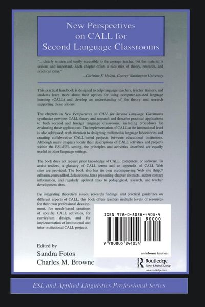 Produktbild: New Perspectives on CALL for Second Language Classrooms