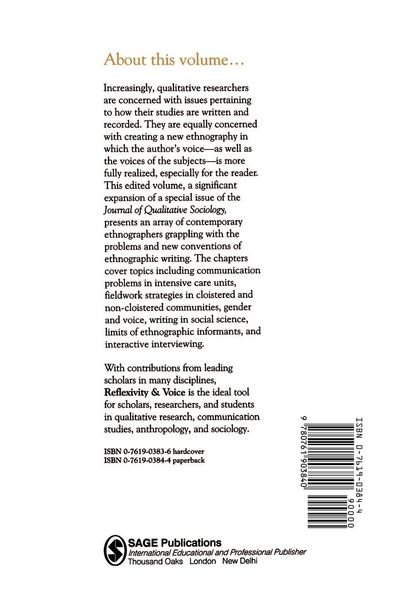 Produktbild: Reflexivity and Voice