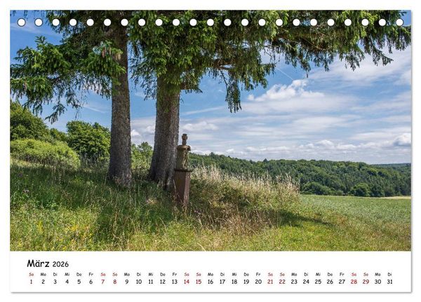 Produktbild: Die Eifel - Orte und Landschaften (Tischkalender 2026 DIN A5 quer), CALVENDO Monatskalender