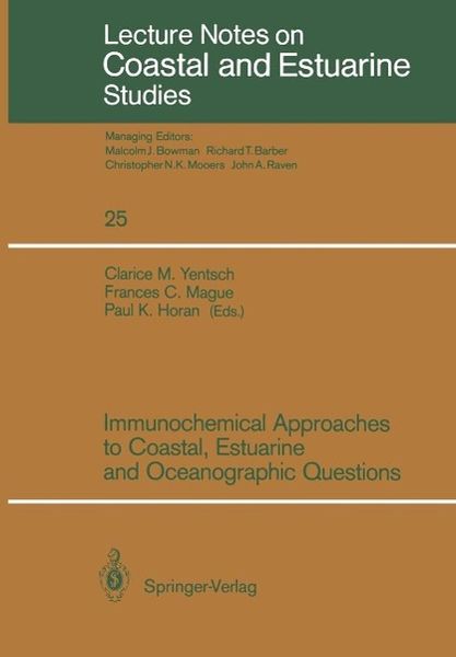 Produktbild: Immunochemical Approaches to Coastal, Estuarine and Oceanographic Questions