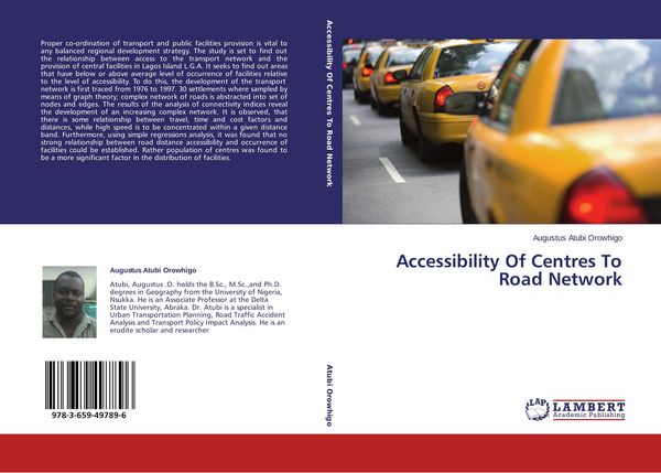 Produktbild: Accessibility Of Centres To Road Network