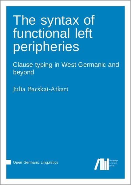 Produktbild: The syntax of functional left peripheries