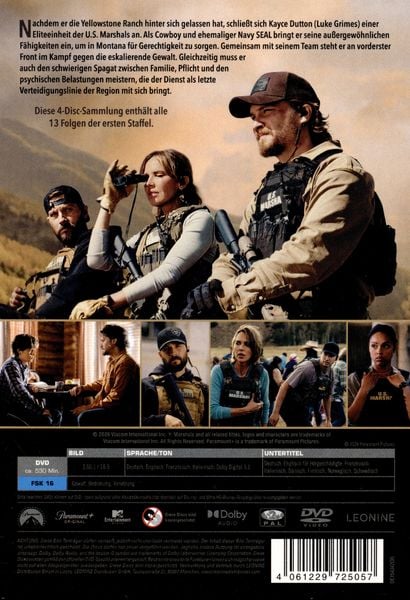 Produktbild: Marshals - A Yellowstone Story - Staffel 1 [4 DVDs]
