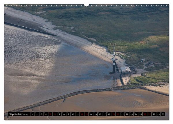 Produktbild: Das Wattenmeer von oben (hochwertiger Premium Wandkalender 2026 DIN A2 quer), Kunstdruck in Hochglanz